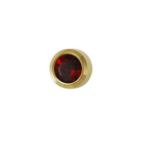 January Gold Bezel Mini - Garnet FD2040M - Rossan Distributors