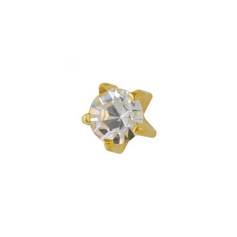 April Gold Clawset Mini - Clear Crystal FD2043MC - Rossan Distributors