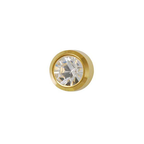 April Gold Bezel Mini - Clear Crystal FD2043M - Rossan Distributors