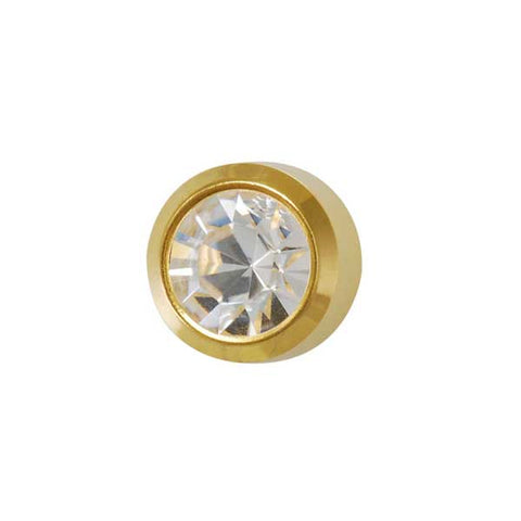 April Gold Bezel - Clear Crystal FD2043 - Rossan Distributors