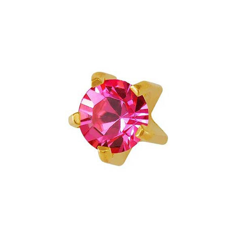 October Gold Clawset - Pink Zircon FD2049C - Rossan Distributors