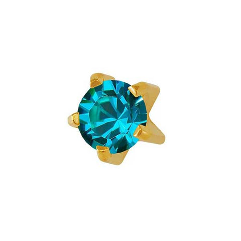 December Gold Clawset - Blue Zircon FD2051C - Rossan Distributors