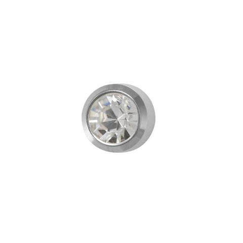 April Stainless Steel Bezel Mini - Clear Crystal FD3043M - Rossan Distributors