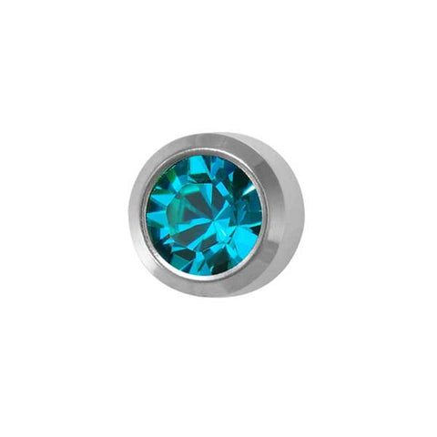 December Stainless Steel Bezel - Blue Zircon FD3051 - Rossan Distributors