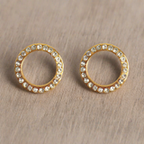 12mm Open Round CZ Gold FE4252G