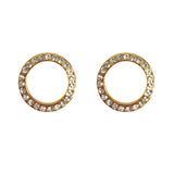 12mm Open Round CZ Gold FE4252G