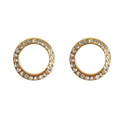 12mm Open Round CZ Gold FE4252G
