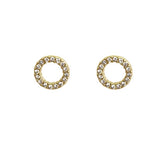 8mm Open Round CZ Gold FE4253G