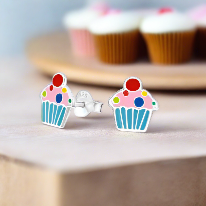 Cup Cake Stud Earrings FE4444B
