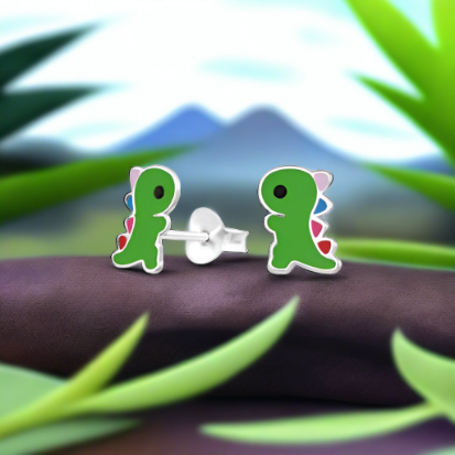 Animals Sterling Silver Stud FE4473DINO