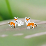 Animals Sterling Silver Stud FE4473FOX - Rossan Distributors