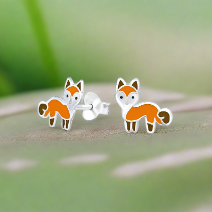 Animals Sterling Silver Stud FE4473FOX - Rossan Distributors