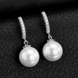 Multi CZ Shell Pearl Silver FE4639S