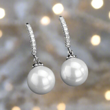 Multi CZ Shell Pearl Silver FE4639S