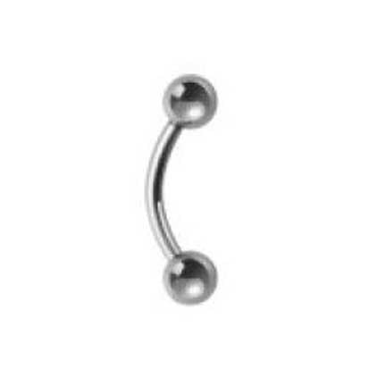 Banana Barbell Stainless Steel Micro 1.2mm  BJ1002 - Rossan Distributors