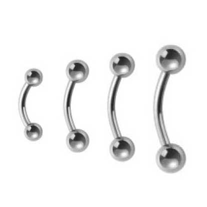 Banana Barbell Stainless Steel 1.6mm BJ1024 - Rossan Distributors