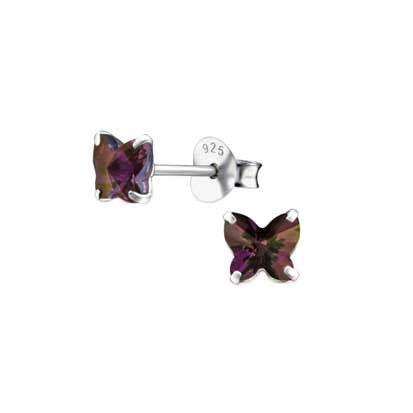Silver Butterfly with Swarovski Crystal FE4023LS - Rossan Distributors