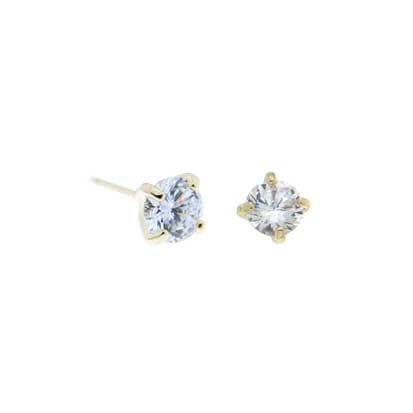 Cubic Zirconia 6mm Gold FE4122 - Rossan Distributors