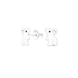 Jewelled Mouse Stud FE4472MOU2