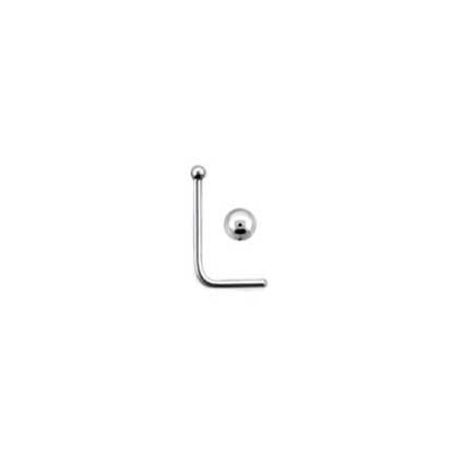 Bent Post Silver Ball Nose Stud NS1345 - Rossan Distributors