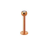 Labret Rose Gold Jewelled Micro 1.6mm BJ1060R