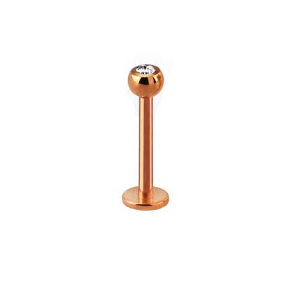 Labret Rose Gold Jewelled Micro 1.6mm BJ1060R