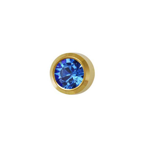 September Gold Bezel Mini - Sapphire FD2048M - Rossan Distributors