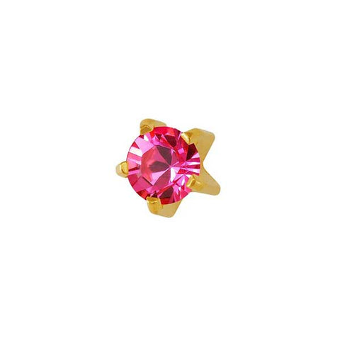 October Gold Clawset Mini - Pink Zircon FD2049MC - Rossan Distributors