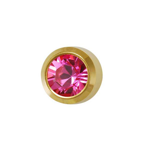 October Gold Bezel - Pink Zircon FD2049 - Rossan Distributors