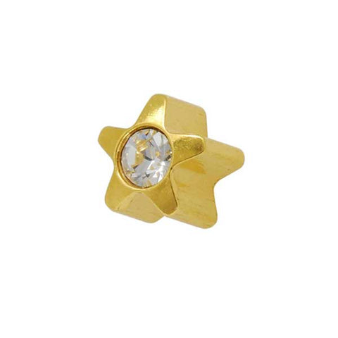 Star with Diamond Gold Stud - FD2071A - Rossan Distributors