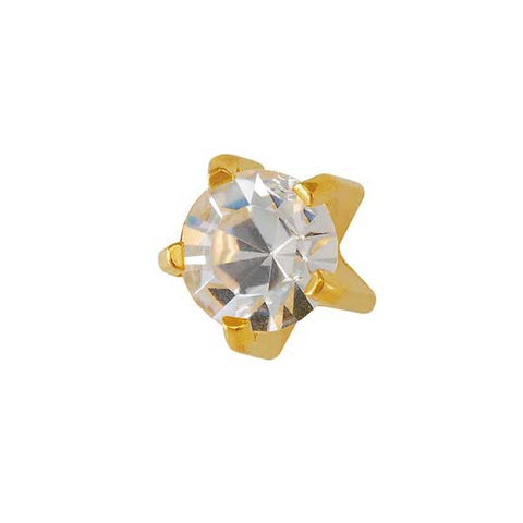 Cubic Zirconia Gold Clawset - FD2090 - Rossan Distributors