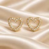 Open Heart CZ Gold FE4254G - Rossan Distributors