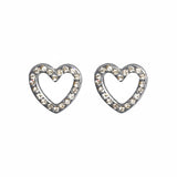 Open Heart CZ Silver FE4254S - Rossan Distributors