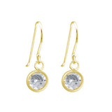 Hanging Round CZ Gold FE4256G - Rossan Distributors