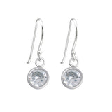 Hanging Round CZ Silver FE4256S - Rossan Distributors