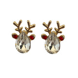 Gold CZ Reindeer FE9160