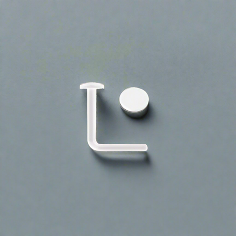 clear acrylic nose stud