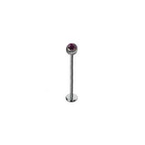 Labret Stainless Steel  Jewelled Micro 1.2mm BJ1060J - Rossan Distributors