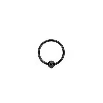 Ball Closure Ring Black PVD 1.2mm/1.6mm - Rossan Distributors