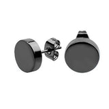 Black Disc Earrings FE4852 - Rossan Distributors