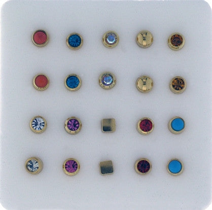 Assorted Studs Box of 10 Pairs - Rossan Distributors
